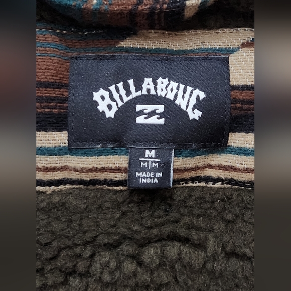 🔥 Billabong Barlow Sherpa Lined Jacket ABYJK00184 Men's Sz Medium NWT MSRP $140 - Picture 4 of 14